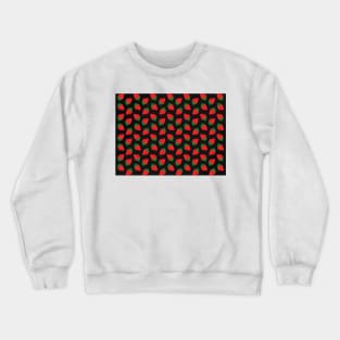 Red Strawberry Pattern 2 Crewneck Sweatshirt